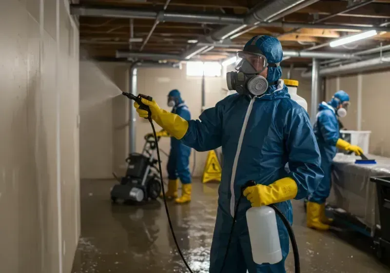 Basement Sanitization and Antimicrobial Treatment process in Alexandria, SD