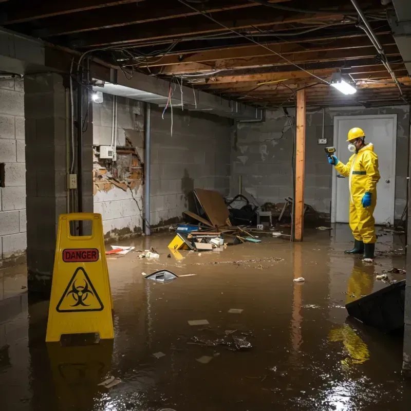 Flooded Basement Electrical Hazard in Alexandria, SD Property